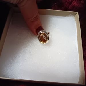 Citrine 925 ring